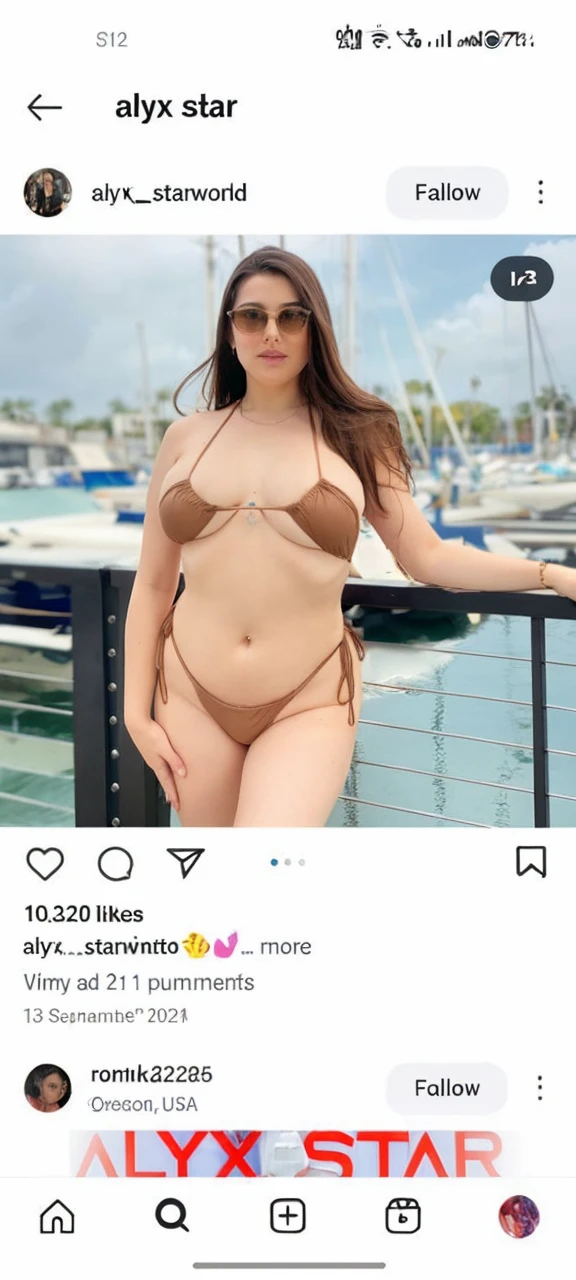 Augustus (imperator) As A Woman
Wearing a zara bikini in the beach doing a pose for Instagram