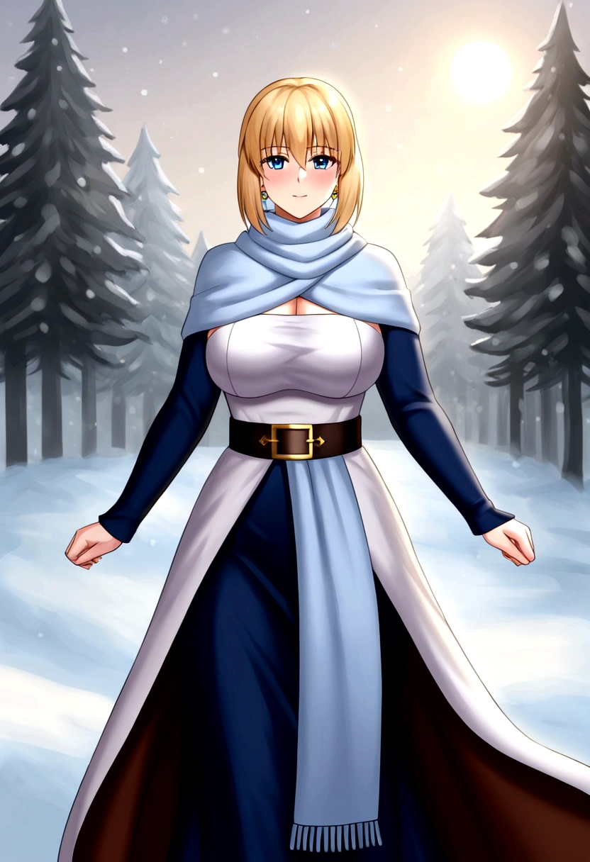 best quality Saber big breasts priestess scarf snow 