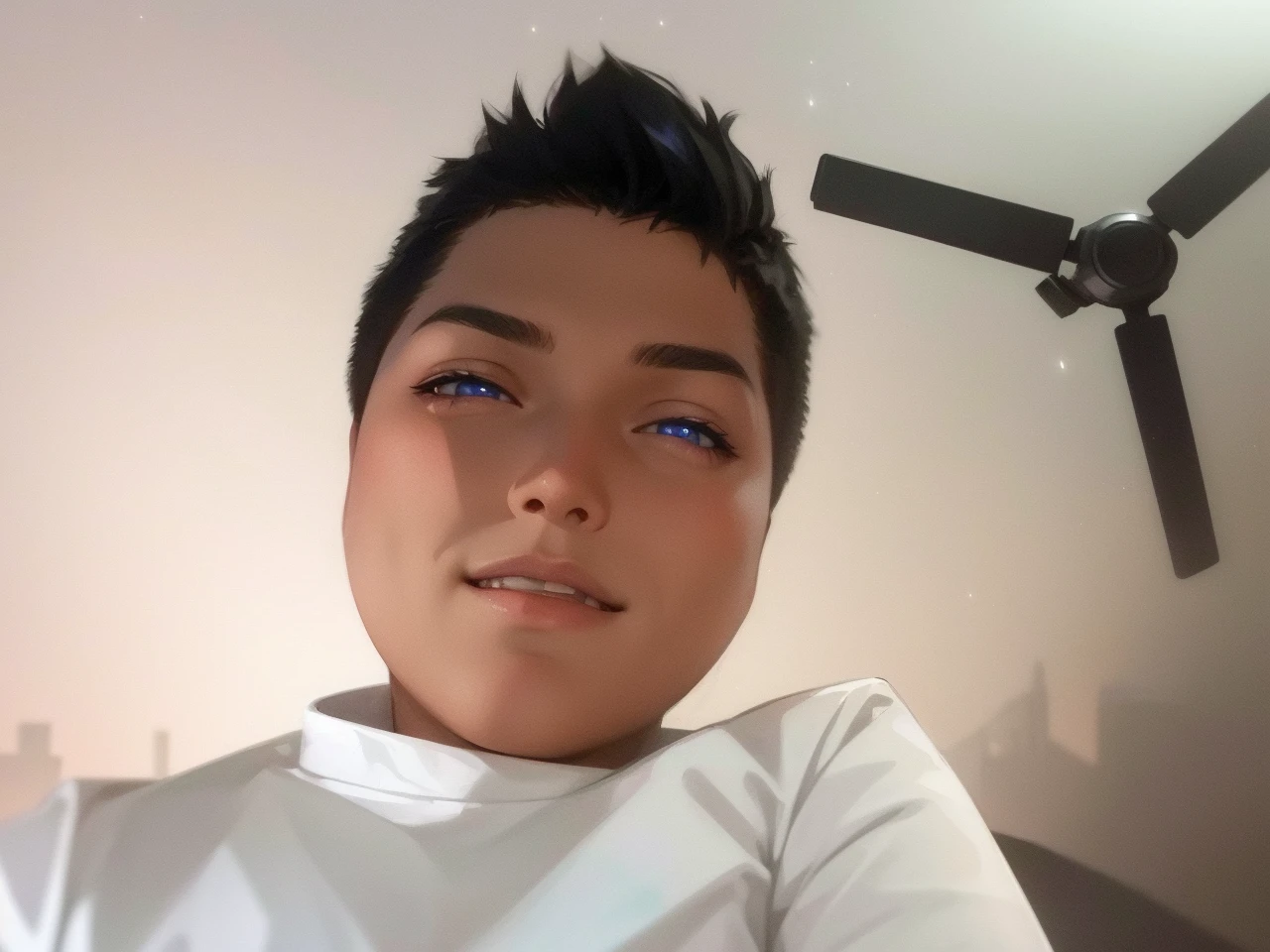 1boy, (extremely beautiful), solo, male focus, cyberpunk, neon lights, vibrant colors, headphones, Cyberpunk, neon, masterpiece, best quality, ultra-detailed, cyberpunk background, detail, in the starry night, moon, explosive and clear eyes, glowing eyes, beautiful details in the wind, little smile. thinking and watching the moon