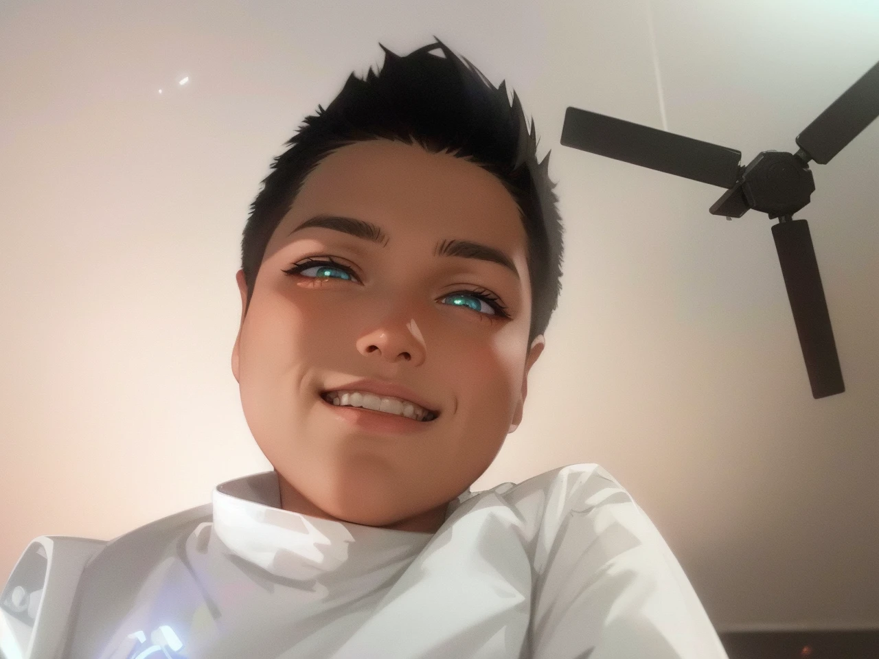 1boy, (extremely beautiful), solo, male focus, cyberpunk, neon lights, vibrant colors, headphones, Cyberpunk, neon, masterpiece, best quality, ultra-detailed, cyberpunk background, detail, in the starry night, moon, explosive and clear eyes, glowing eyes, beautiful details in the wind, little smile. thinking and watching the moon