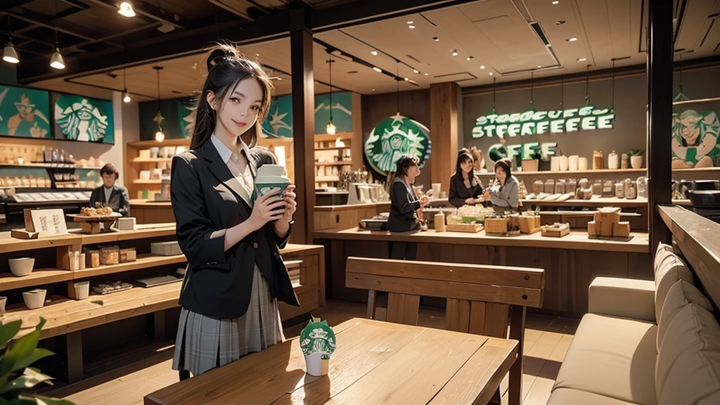 ((((((((夜の暗いInside the Starbucks store))))))))
((((((((The night view can be seen from the window))))))))
((((Warm indirect lighting or candlelight))))
8K、RAW Photos、Highest quality、Super detailed、Super Resolution、Ultra HD、8K壁紙、Amazing details
((A girl in a blazer uniform ((White blouse with formal collar, Blue Blazer,
Red Check Skirt, Red checkered ribbon on blouse)), Complete limbs, Full Finger, ))
(((((((Inside the Starbucks store、16-year-old high school girl)))))))、((((((Sit down and eat cake、Drink coffee、smile))))))、((Heart Necklace))
((((A crowded store))))
Modern interior:The chic design of the furniture and interior is arranged.、Creating a sophisticated space。
Soothing music:Relaxing jazz and acoustic background music、Enhances the mood at night。
Comfortable seats:Cushioned sofas and armchairs are provided.、You can stay comfortable even for long periods of time.。
Warm colours:Brown or beige、Warm colors such as deep green are used.、Creates a calm atmosphere。
Large windows:外の夜景を楽しめるLarge windowsがあり、It blends in with the city's nightscape.。
Green Interior:Potted plants are appropriately placed、Creates a natural and relaxing atmosphere。
artwork:Artworks and photographs by local artists are on display.、Enhances the atmosphere in the store。
Fragrance production:Coffee and cinnamon、The aroma of vanilla fills the store、Increases comfort。
Open Kitchen:バリスタの仕事が見えるOpen Kitchenがあり、You can also enjoy the work scenery.。
Unique Decoration:The decorations are themed according to the season.。
Community Table:A large table is installed.、You can also enjoy interacting with other guests.。
Private room space:There are private rooms and partitions to ensure privacy.、Ideal for those who want a quiet stay。
High-quality tableware:Stylish cups and plates are used、Enhances the appeal of your drinks and food。
Display Area:Coffee beans, mugs and other related products are displayed tastefully.。
Eco-friendly initiatives:Eco-friendly materials and recycling programs are implemented。
Friendly staff:Warm and friendly customer service、Increases in-store comfort。
Seasonal Menu:Seasonal special drinks and food are offered.、There's always something new to enjoy。
Acoustic Live:Occasional live performances and events、Create a special evening atmosphere。
8K、RAW Photos、Highest quality、masterpiece:1.2、Super detailed、Super Resolution、Ultra HD、8K壁紙、Amazing details、Photorealistic:1.4、Having fun by the water、Full Body Shot、Full body photo、High-resolution RAW color photos、Professional photos、A scene full of emotion、Very detailed and beautiful、Ultra HD、8K壁紙、Amazing details、Huge file sizes、Highly detailed beautiful girls、Highly detailed face Highly detailed eyes、Extremely realistic skin、 Highly detailed fingers, Highly detailed nose, Highly detailed mouth, Perfect Anatomy, Highly detailed background, Highly detailed clothing, Teen, cute女の子, Famous Japanese Idols, cute, Realistic body, Slender, White skin, Glowing Skin, Slim body, Realistic Face, Delicate eyes, double eyelid,