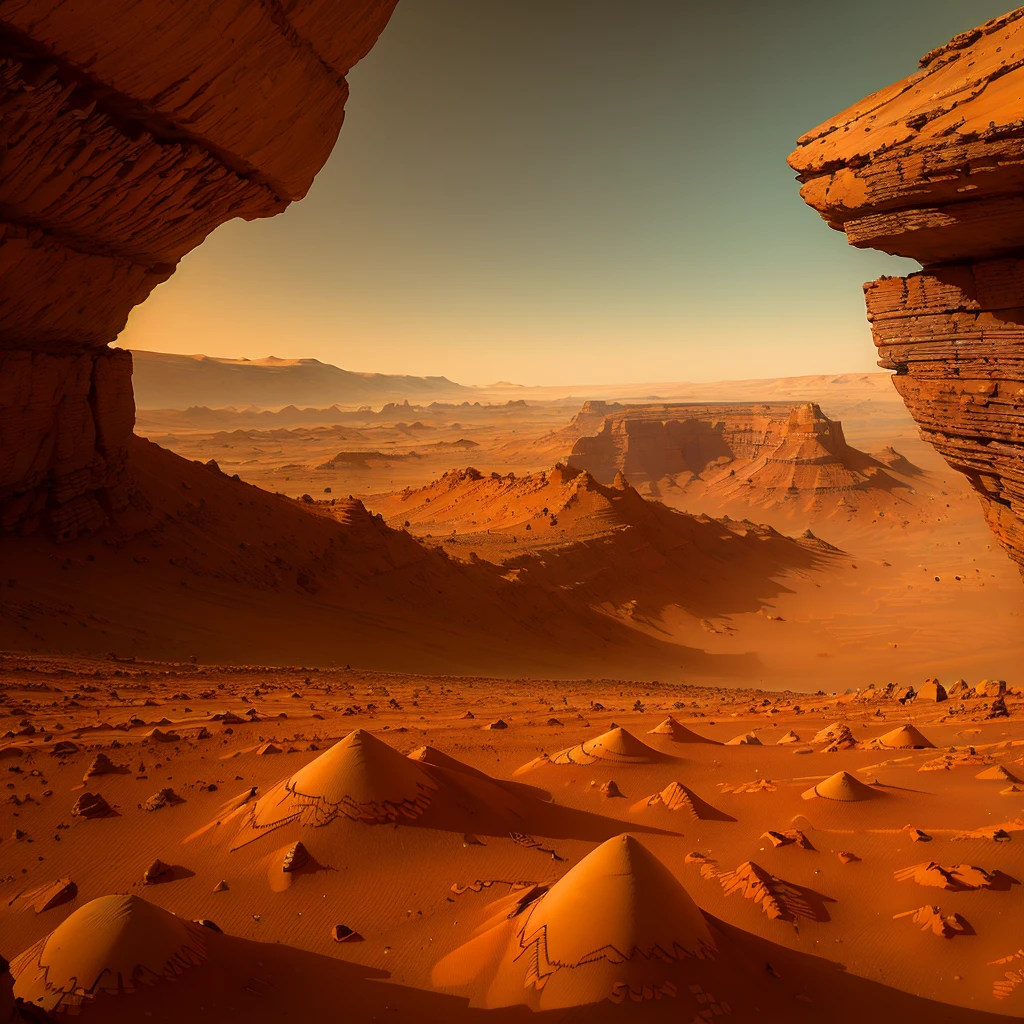 (Mars:1.5), (landscape:1.5), (real:1.5), ((Highest quality)), ((masterpiece)), (detailed), SCIENCE FICTION,