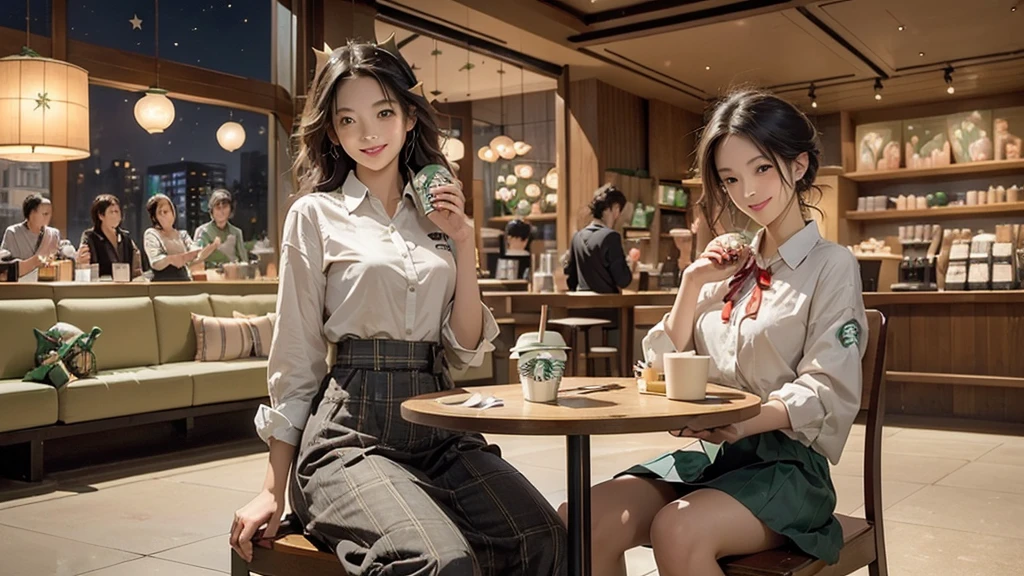 ((((((((夜の暗いInside the Starbucks store))))))))
((((((((The night view can be seen from the window))))))))
((((Warm indirect lighting or candlelight))))
8K、RAW Photos、Highest quality、Super detailed、Super Resolution、Ultra HD、8K壁紙、Amazing details
((A girl in a blazer uniform ((White blouse with formal collar, Blue Blazer,
Red Check Skirt, Red checkered ribbon on blouse)), Complete limbs, Full Finger, ))
(((((((Inside the Starbucks store、16-year-old high school girl)))))))、((((((Sit down and eat cake、Drink coffee、smile))))))、((Heart Necklace))
((((A crowded store))))
Modern interior:The chic design of the furniture and interior is arranged.、Creating a sophisticated space。
Soothing music:Relaxing jazz and acoustic background music、Enhances the mood at night。
Comfortable seats:Cushioned sofas and armchairs are provided.、You can stay comfortable even for long periods of time.。
Warm colours:Brown or beige、Warm colors such as deep green are used.、Creates a calm atmosphere。
Large windows:外の夜景を楽しめるLarge windowsがあり、It blends in with the city's nightscape.。
Green Interior:Potted plants are appropriately placed、Creates a natural and relaxing atmosphere。
artwork:Artworks and photographs by local artists are on display.、Enhances the atmosphere in the store。
Fragrance production:Coffee and cinnamon、The aroma of vanilla fills the store、Increases comfort。
Open Kitchen:バリスタの仕事が見えるOpen Kitchenがあり、You can also enjoy the work scenery.。
Unique Decoration:The decorations are themed according to the season.。
Community Table:A large table is installed.、You can also enjoy interacting with other guests.。
Private room space:There are private rooms and partitions to ensure privacy.、Ideal for those who want a quiet stay。
High-quality tableware:Stylish cups and plates are used、Enhances the appeal of your drinks and food。
Display Area:Coffee beans, mugs and other related products are displayed tastefully.。
Eco-friendly initiatives:Eco-friendly materials and recycling programs are implemented。
Friendly staff:Warm and friendly customer service、Increases in-store comfort。
Seasonal Menu:Seasonal special drinks and food are offered.、There's always something new to enjoy。
Acoustic Live:Occasional live performances and events、Create a special evening atmosphere。
8K、RAW Photos、Highest quality、masterpiece:1.2、Super detailed、Super Resolution、Ultra HD、8K壁紙、Amazing details、Photorealistic:1.4、Having fun by the water、Full Body Shot、Full body photo、High-resolution RAW color photos、Professional photos、A scene full of emotion、Very detailed and beautiful、Ultra HD、8K壁紙、Amazing details、Huge file sizes、Highly detailed beautiful girls、Highly detailed face Highly detailed eyes、Extremely realistic skin、 Highly detailed fingers, Highly detailed nose, Highly detailed mouth, Perfect Anatomy, Highly detailed background, Highly detailed clothing, , cute女の子, Famous Japanese Idols, cute, Realistic body, Slender, White skin, Glowing Skin, Slim body, Realistic Face, Delicate eyes, double eyelid,