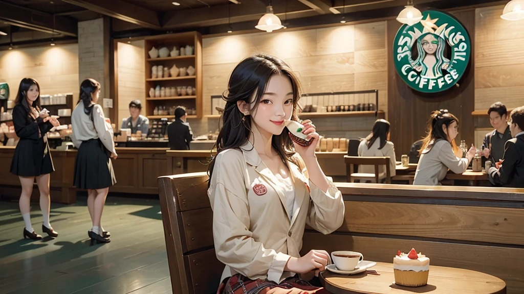((((((夜の暗いInside the Starbucks store))))))
(((((((The night view can be seen from the window)))))))
(((((Warm indirect lighting or candlelight)))))
((((((Inside a store with many people))))))
8K、RAW Photos、Highest quality、Super detailed、Super Resolution、Ultra HD、8K壁紙、Amazing details
((A girl in a blazer uniform ((White blouse with formal collar, Blue Blazer,
Red Check Skirt, Red checkered ribbon on blouse)), Complete limbs, Full Finger, ))
(((((((Inside the Starbucks store、16-year-old high school girl)))))))、((((((Sit down and eat cake、Drink coffee、smile))))))、((Heart Necklace))
Modern interior:The chic design of the furniture and interior is arranged.、Creating a sophisticated space。
Soothing music:Relaxing jazz and acoustic background music、Enhances the mood at night。
Comfortable seats:Cushioned sofas and armchairs are provided.、You can stay comfortable even for long periods of time.。
Warm colours:Brown or beige、Warm colors such as deep green are used.、Creates a calm atmosphere。
Large windows:外の夜景を楽しめるLarge windowsがあり、It blends in with the city's nightscape.。
Green Interior:Potted plants are appropriately placed、Creates a natural and relaxing atmosphere。
artwork:Artworks and photographs by local artists are on display.、Enhances the atmosphere in the store。
Fragrance production:Coffee and cinnamon、The aroma of vanilla fills the store、Increases comfort。
Open Kitchen:バリスタの仕事が見えるOpen Kitchenがあり、You can also enjoy the work scenery.。
Unique Decoration:The decorations are themed according to the season.。
Community Table:A large table is installed.、You can also enjoy interacting with other guests.。
Private room space:There are private rooms and partitions to ensure privacy.、Ideal for those who want a quiet stay。
High-quality tableware:Stylish cups and plates are used、Enhances the appeal of your drinks and food。
Display Area:Coffee beans, mugs and other related products are displayed tastefully.。
Eco-friendly initiatives:Eco-friendly materials and recycling programs are implemented。
Friendly staff:Warm and friendly customer service、Increases in-store comfort。
Seasonal Menu:Seasonal special drinks and food are offered.、There's always something new to enjoy。
Acoustic Live:Occasional live performances and events、Create a special evening atmosphere。
8K、RAW Photos、Highest quality、masterpiece:1.2、Super detailed、Super Resolution、Ultra HD、8K壁紙、Amazing details、Photorealistic:1.4、Having fun by the water、Full Body Shot、Full body photo、High-resolution RAW color photos、Professional photos、A scene full of emotion、Very detailed and beautiful、Ultra HD、8K壁紙、Amazing details、Huge file sizes、Highly detailed beautiful girls、Highly detailed face Highly detailed eyes、Extremely realistic skin、 Highly detailed fingers, Highly detailed nose, Highly detailed mouth, Perfect Anatomy, Highly detailed background, Highly detailed clothing, , cute女の子, Famous Japanese Idols, cute, Realistic body, Slender, White skin, Glowing Skin, Slim body, Realistic Face, Delicate eyes, double eyelid,