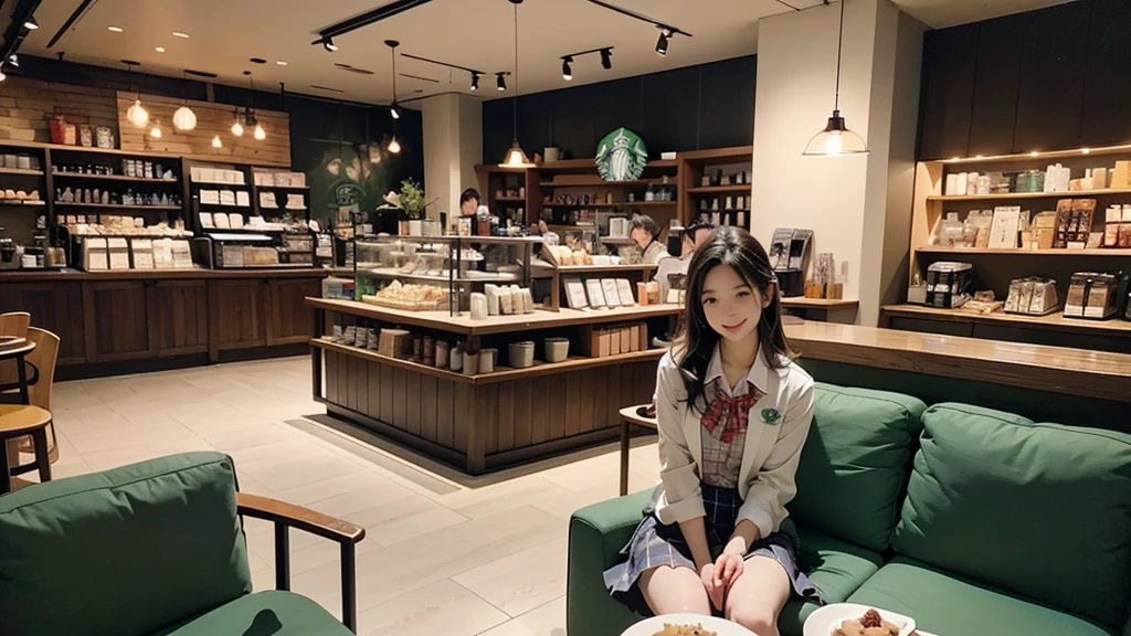 ((((((夜の暗いInside the Starbucks store))))))
(((((((The night view can be seen from the window)))))))
(((((Warm indirect lighting or candlelight)))))
((((((Inside a store with many people))))))
8K、RAW Photos、Highest quality、Super detailed、Super Resolution、Ultra HD、8K壁紙、Amazing details
((A girl in a blazer uniform ((White blouse with formal collar, Blue Blazer,
Red Check Skirt, Red checkered ribbon on blouse)), Complete limbs, Full Finger, ))
(((((((Inside the Starbucks store、16-year-old high school girl)))))))、((((((Sit down and eat cake、Drink coffee、smile))))))、((Heart Necklace))
Modern interior:The chic design of the furniture and interior is arranged.、Creating a sophisticated space。
Soothing music:Relaxing jazz and acoustic background music、Enhances the mood at night。
Comfortable seats:Cushioned sofas and armchairs are provided.、You can stay comfortable even for long periods of time.。
Warm colours:Brown or beige、Warm colors such as deep green are used.、Creates a calm atmosphere。
Large windows:外の夜景を楽しめるLarge windowsがあり、It blends in with the city's nightscape.。
Green Interior:Potted plants are appropriately placed、Creates a natural and relaxing atmosphere。
artwork:Artworks and photographs by local artists are on display.、Enhances the atmosphere in the store。
Fragrance production:Coffee and cinnamon、The aroma of vanilla fills the store、Increases comfort。
Open Kitchen:バリスタの仕事が見えるOpen Kitchenがあり、You can also enjoy the work scenery.。
Unique Decoration:The decorations are themed according to the season.。
Community Table:A large table is installed.、You can also enjoy interacting with other guests.。
Private room space:There are private rooms and partitions to ensure privacy.、Ideal for those who want a quiet stay。
High-quality tableware:Stylish cups and plates are used、Enhances the appeal of your drinks and food。
Display Area:Coffee beans, mugs and other related products are displayed tastefully.。
Eco-friendly initiatives:Eco-friendly materials and recycling programs are implemented。
Friendly staff:Warm and friendly customer service、Increases in-store comfort。
Seasonal Menu:Seasonal special drinks and food are offered.、There's always something new to enjoy。
Acoustic Live:Occasional live performances and events、Create a special evening atmosphere。
8K、RAW Photos、Highest quality、masterpiece:1.2、Super detailed、Super Resolution、Ultra HD、8K壁紙、Amazing details、Photorealistic:1.4、Having fun by the water、Full Body Shot、Full body photo、High-resolution RAW color photos、Professional photos、A scene full of emotion、Very detailed and beautiful、Ultra HD、8K壁紙、Amazing details、Huge file sizes、Highly detailed beautiful girls、Highly detailed face Highly detailed eyes、Extremely realistic skin、 Highly detailed fingers, Highly detailed nose, Highly detailed mouth, Perfect Anatomy, Highly detailed background, Highly detailed clothing, Teen, cute女の子, Famous Japanese Idols, cute, Realistic body, Slender, White skin, Glowing Skin, Slim body, Realistic Face, Delicate eyes, double eyelid,