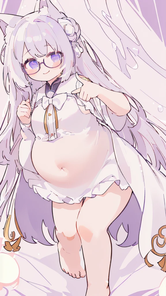 Masterpiece, High quality, High quality of art, anime lineart, 1girl,white hair, black eyes, white eyebrow, red eyeshadow, Tall, big hips, big chest, very blush, white hearts in eyes, in future base, looking at viewer, smile, white skin, naked, fluffy white pussy, big nipples, hairy pussy, In the database of the future somewhere in Antarctica, white pussy, white pussy hair, Virgin pussy, A pussy like a teenagers, Pregnant, giant nudes, giant pregnant belly 