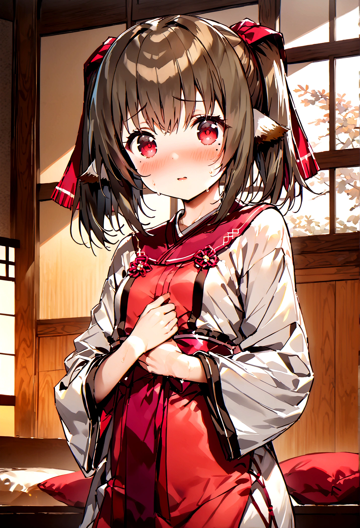 NSFW,masterpiece,Highest quality,High resolution,Super detailed,nekone \(utawarerumono\),nekone_battle, utawarerumono:lost flag,Embarrassed,blush,Expecting face,Seduce,smile,Luxurious Room