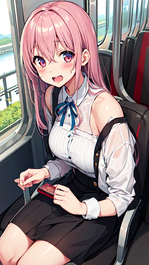(8K、Highest image quality、highest quality、masterpiece)、detailed face、((1 baby girl)),side ponytail hair、long hair、blunt bangs、evil smile、((grin))、((flat chest))、((see through camisole))、red school bag,minimum skirt、((micro pleated skirt))、((micro mini skirt lift)、cowboy shot、((in the train)),((see through)),((nipples)),((nipples visible)),((sit on seat)),((spread legs)),((sweaty)),((show off erectile penis)),((((futanari girl)))),(((futanari ))),(futa lolil),hand to own penis,grab the own penis,hand to penis,touch the own penis,tekoki,Exposure,cum,penis into own hand,hand to the penis,grab own penis,Handjob,cum,semen,sperm,bukkake,cum on face,((penis ejaculates semen)),(((ejaculates semen))),school backpack,(((cumming on face))),((cum on face)),(Futanari),(masturbation),(((futanari masturbation))),loli,,chi,loli girl,
