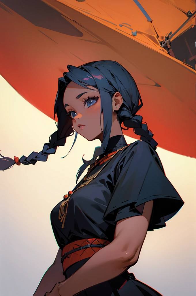 Black woman with braids