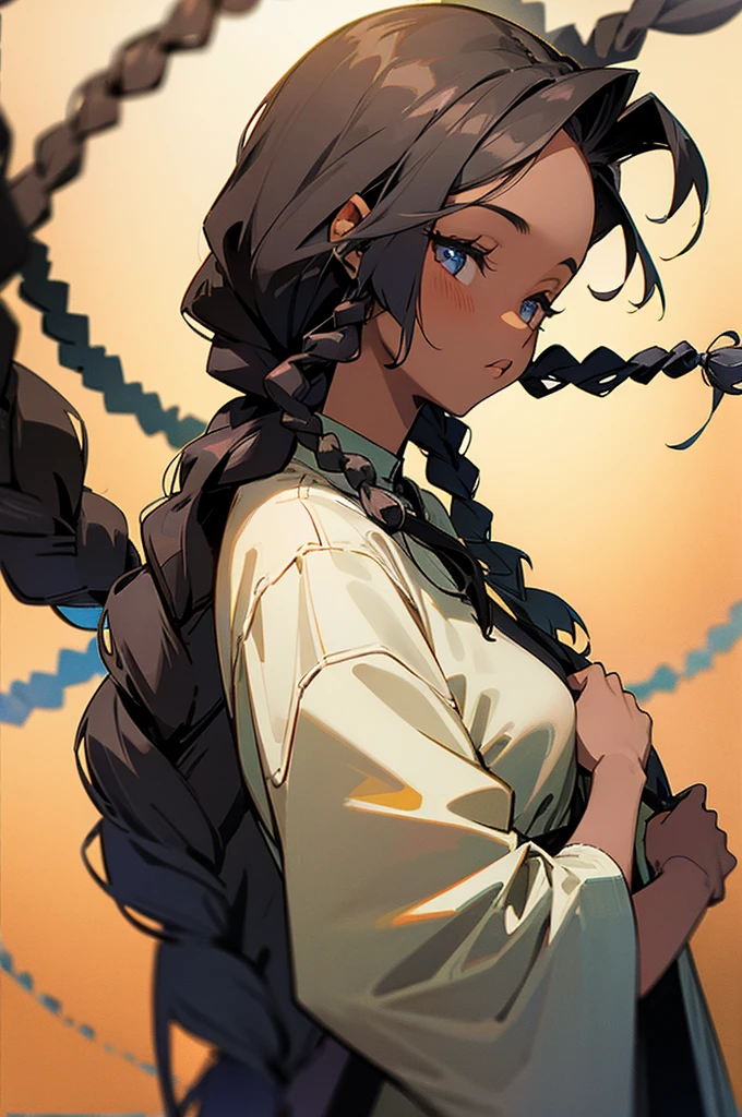 Black woman with braids
