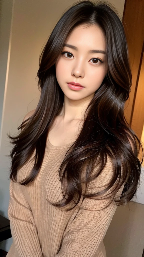 dark brown hair、light brown eyes、Japanese actress face、 lady、I'Iは彼とIが好きです'I'Iは20歳くらいです.、(intricate details:1.2)、(which one is the top?:1.4)、 (ultra high resolution:1.2)、ultra high resolution、(finely tuned)、(detailed facial features)、nffsw、8K resolution、D cup size breasts、long hair、up hairstyle, up hair、bun hair、1 girl, A look of deep sadness, (Highly detailed beautiful face), (blackのカットソーキャミソール:1.5),black close-fitting shorts、 (bare shoulders:1.3), (highest quality:1.4), (Super detailed)、beautiful fair skin, Angle from above、 spread your legs wide, open your mouth a little、Visible legs、Pose of Weakness、obscene pose、Street fashion、very sandals、