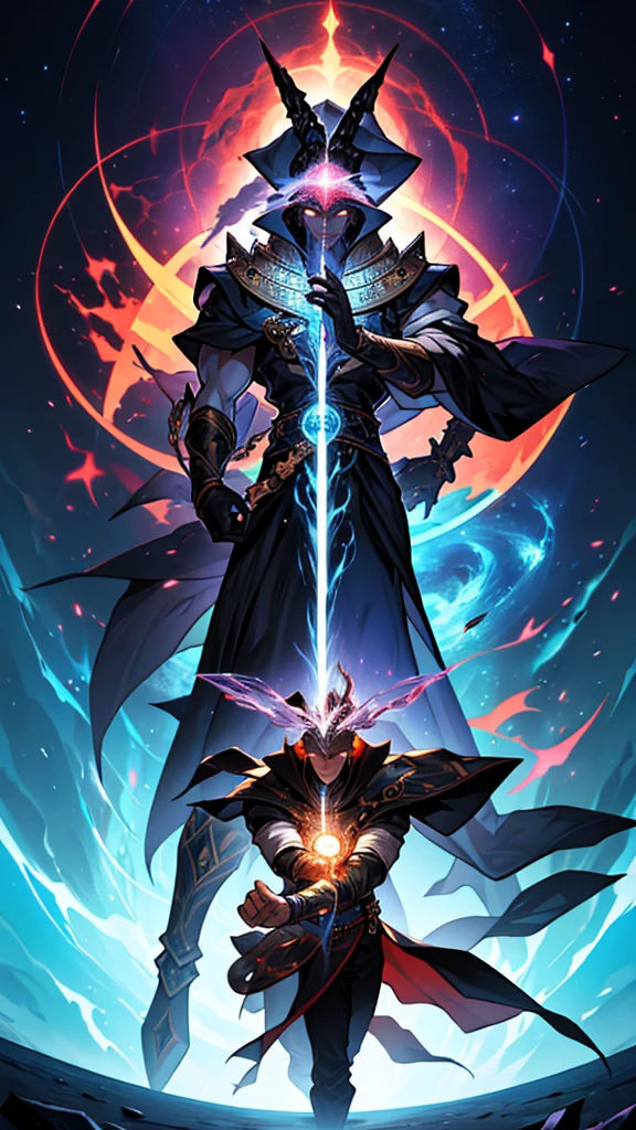 Thus, from his last seed of power, the Creator created two brothers, Alpha and Omega. These brothers had diametrically opposed but complementary powers. Alpha had the power to create, give life, and stimulate growth and evolution, while Omega had the power to destroy, curb chaos, and bring balance. With the mission of caring for the mortal world and guarding the cosmic balance, the brothers received the Creator's trust.