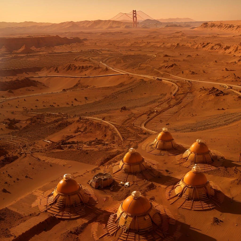 (sf:1.5), (Mars:1.5), (real:1.5), ((Highest quality)), ((masterpiece)), (detailed),
Melting the polar ice caps、A quarter century has passed since the human migration plan began.。
Current status of the late immigration plan。
Newly, (development:1.5), Terraforming technology、
(New development and construction:1.5), New Town。