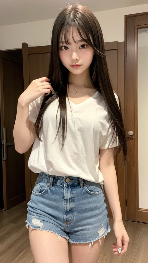 girl 18-year-old Hairstyle Casual, wearing casual rich in house