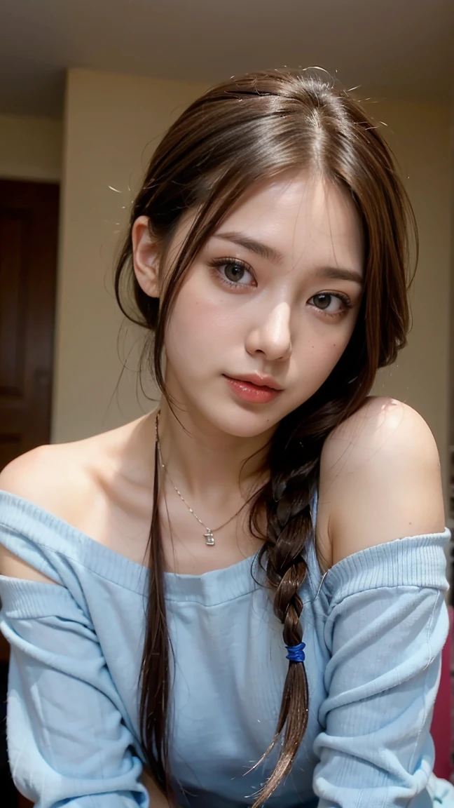 25-year-old Caucasian female、Dark Blonde、blue eyes、Long Hair、Hair set、Her hair is loosely braided、It's about shoulder-length.、smile、Wrist Accessories、A slim but well-proportioned muscular body、smile、Large Breasts、Wearing a dress、Wear a cardigan over a jacquard dress、I'Iはゆったりしたスカートを着ています、smile、tall、Wearing Sandals、I'Iは近くのスーパーで買い物をしています.、Push Cart、No panties、No bra、(Expressions of ecstasy), Spread your legs, Squatting in ecstasy, Real nipples, Real Pussy