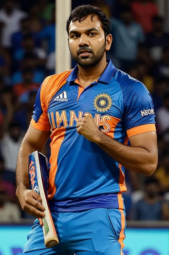 Rohit Sharma Lifting T20 world cup With ms dhoni