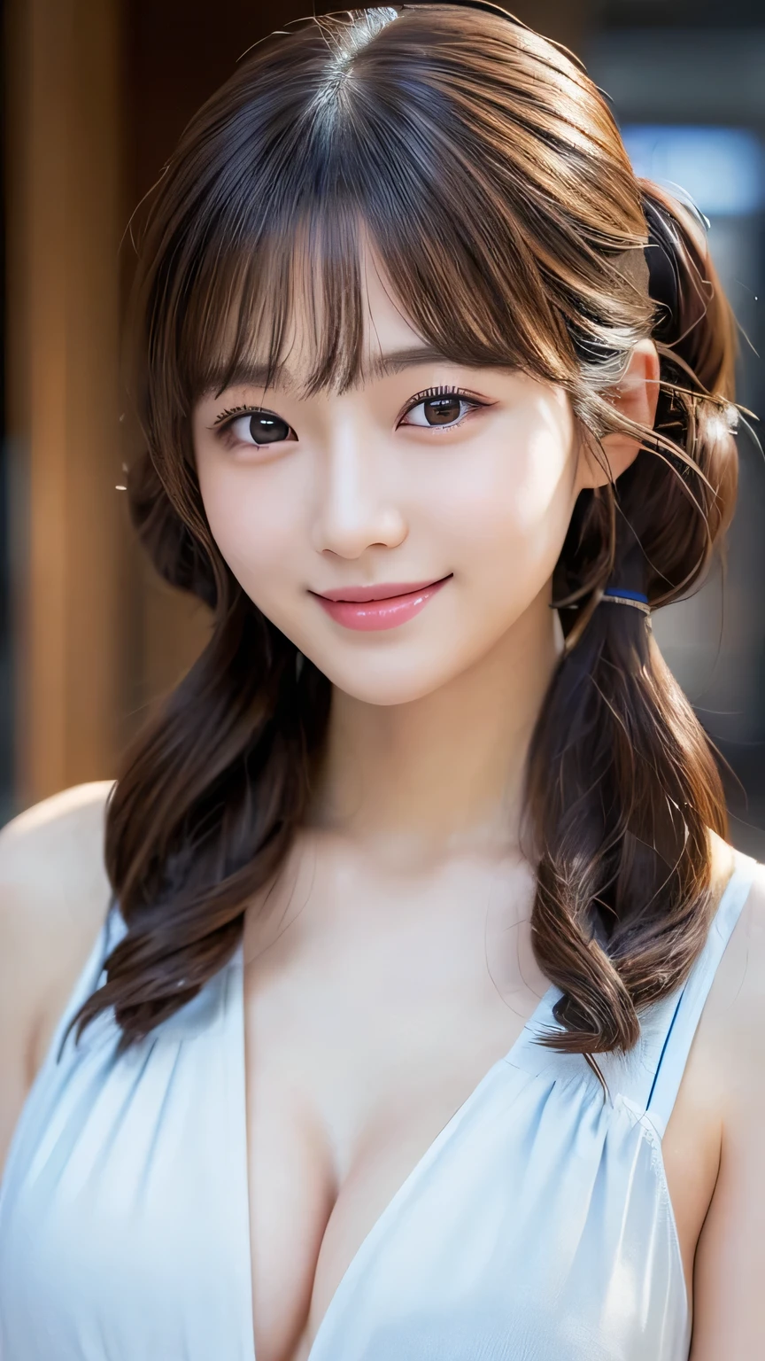 (masterpiece:1.3), (8K, Photorealistic, Raw photo, Best image quality: 1.4), Japanese schoolgirl、A full-body shot facing forward，Less exposure、Trendy clothes，Medium Hair，Natural color lip，(Random Hairstyles:1.2)、Cleavage:1.2、Super detailed face、Attention to detail、double eyelid、Put your chest together、Sharp focus:1.2、Beautiful woman:1.4、Highest quality、masterpiece、超A high resolution、(Photorealistic:1.4)、Highly detailed and professionally lit smile、