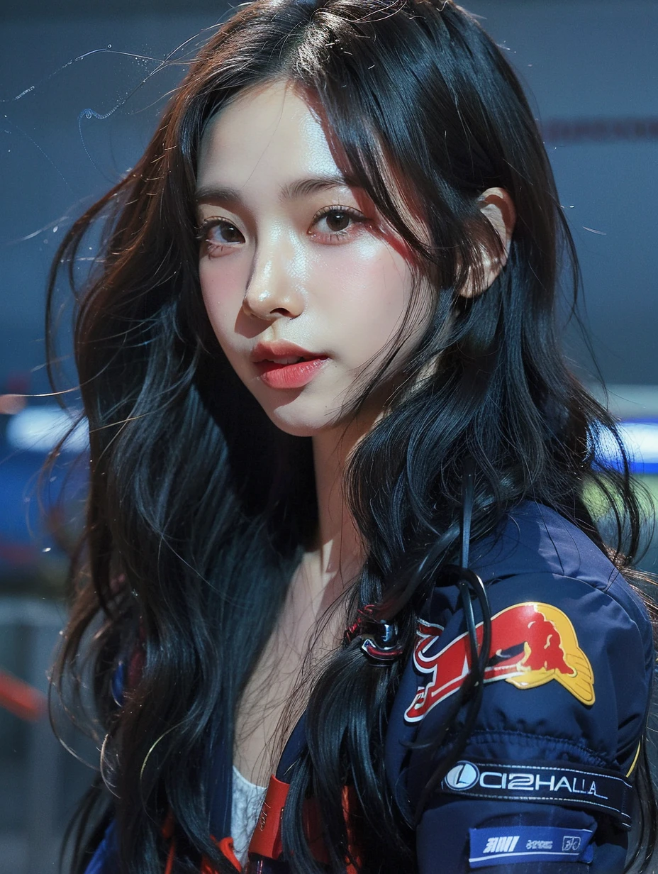 Karina AESPA, Best quality, 8k, Karina AESPA, perfect lighting, masterpiece, ultra high res, (photorealistic:1.4), raw photo,1girl, Karina AESPA, solo, realistic, looking at viewer, upper body, Karina AESPA.