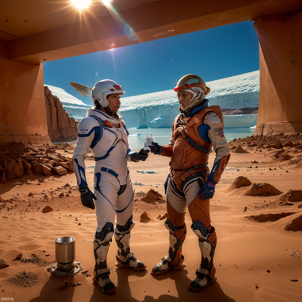 (Science fiction:1.5), (Mars:1.5), (real:1.5), ((Highest quality)), ((masterpiece)), (detailed),
(Polar ice:1.5)