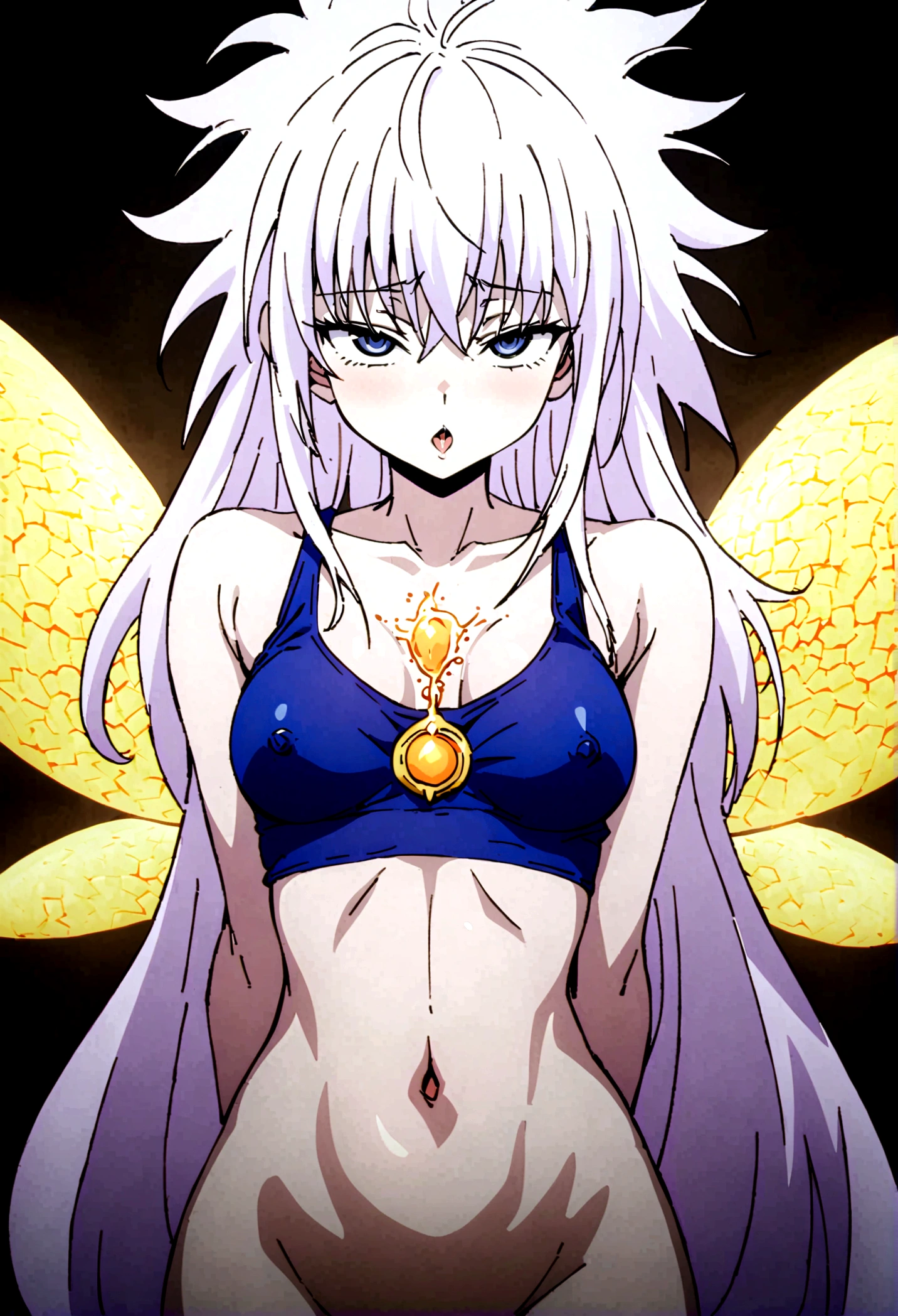 killua ahegao nipple lactating crop top horsecock cumming lamia body