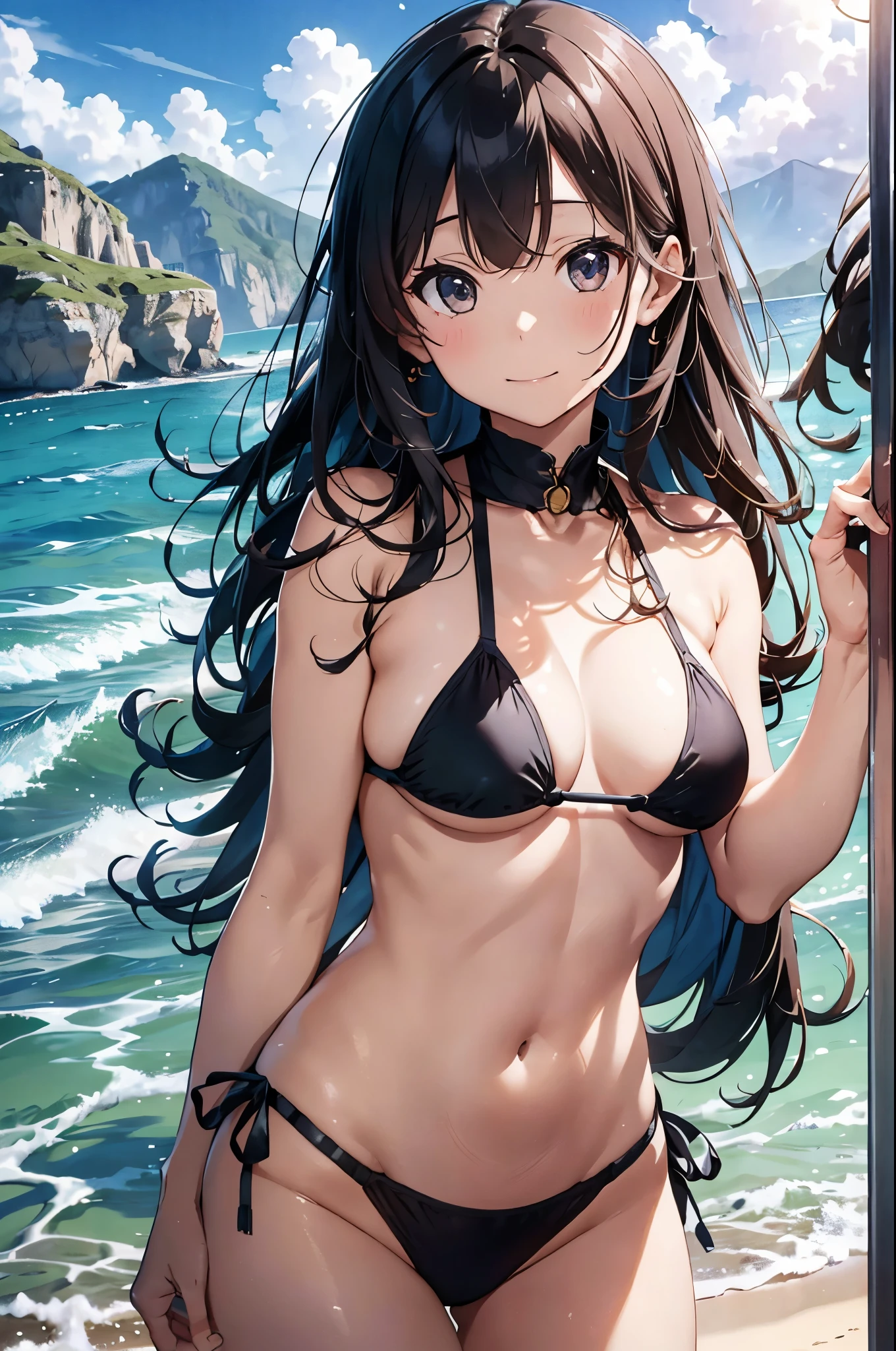 以下は2000文字of詳細なプロンプトです::
--- Very detailed, Realistic, high-resolution 4K image of a beautiful woman standing topless by the seaside. of woman is the main focus of the image, with every detail of her appearance meticulously depicted to emphasize her natural beauty and the artistic nature of the scene. She has been a long time, Flowing, Wavy hair cascading down the back, catching the sunlight and shimmering with natural highlights. 彼女of肌は日焼けしている, Give her health, Shining and contrasting beautifully with bright light, 彼女of後ろには澄み切った青空.
Her eyes are expressive and captivating, reflecting the joy and warmth of a perfect summer day. She's gentle, warm smile that exudes confidence and contentment, inviting viewers to share in the serene and blissful atmosphere of the seaside. Her facial features are soft and harmonious, 自然な優雅さが彼女of魅力をさらに引き立てる.
of woman is standing confidently topless, emphasizing her natural beauty and the freedom of the summer beach setting. 彼女of姿勢はリラックスしていながらも落ち着いています, embodying a sense of ease and grace. 彼女of肩は少し後ろに引かれている, and her arms hang naturally at her sides, 彼女of姿勢of自然な美しさをさらに引き立てている. of focus on her toplessness is tasteful and artistic, ensuring that the image remains elegant and sophisticated.
of background of the image features a stunning seaside landscape, With the clear blue sky stretching out endlessly, ふわふわof白い雲が点在. of gentle waves of the ocean lap at the shore, creating a soothing and rhythmic backdrop that complements the tranquility of the scene. of sandy beach extends into the distance, with the golden grains of sand sparkling in the sunlight.
In the distance, a few beachgoers can be seen enjoying the sun and sea, Energize a tranquil atmosphere. of overall atmosphere of the image is bright, warm, and summery, 喜びof気持ちを呼び起こす, relaxation, and . of