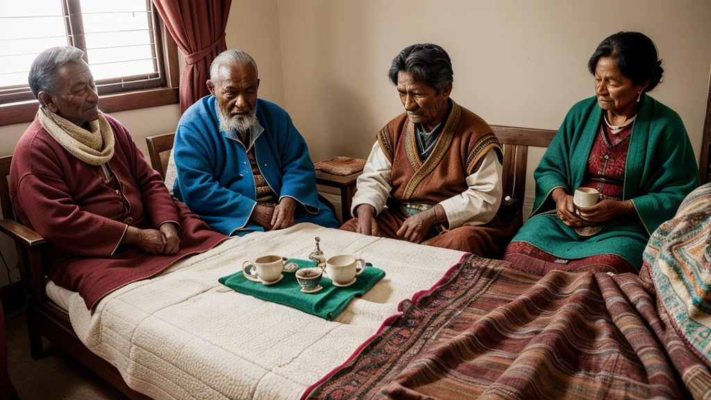 They treated him with medicinal tea and warm quilts, their kindness becoming a reputation for their strong community.