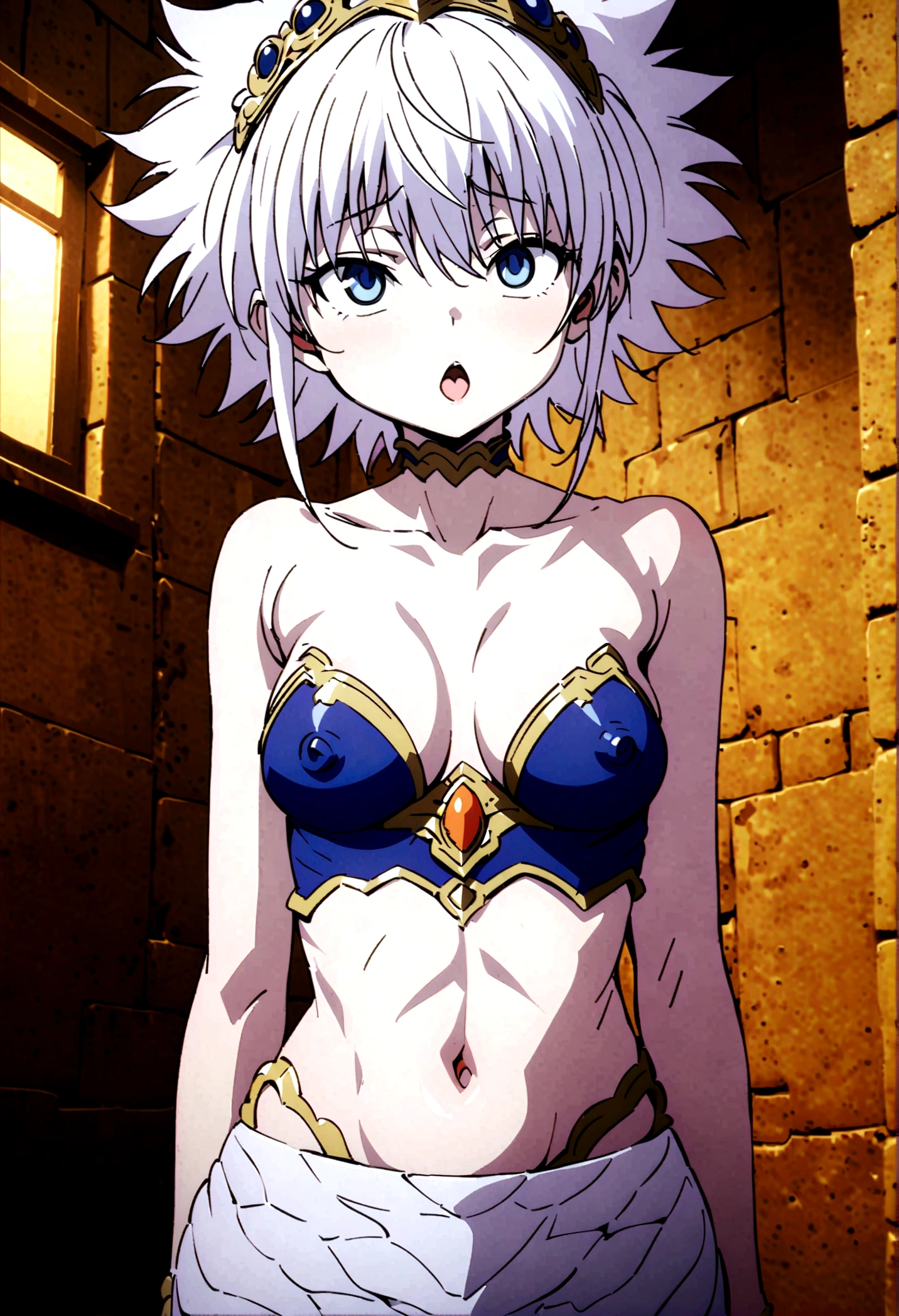 killua ahegao nipple lactating crop top lamia body