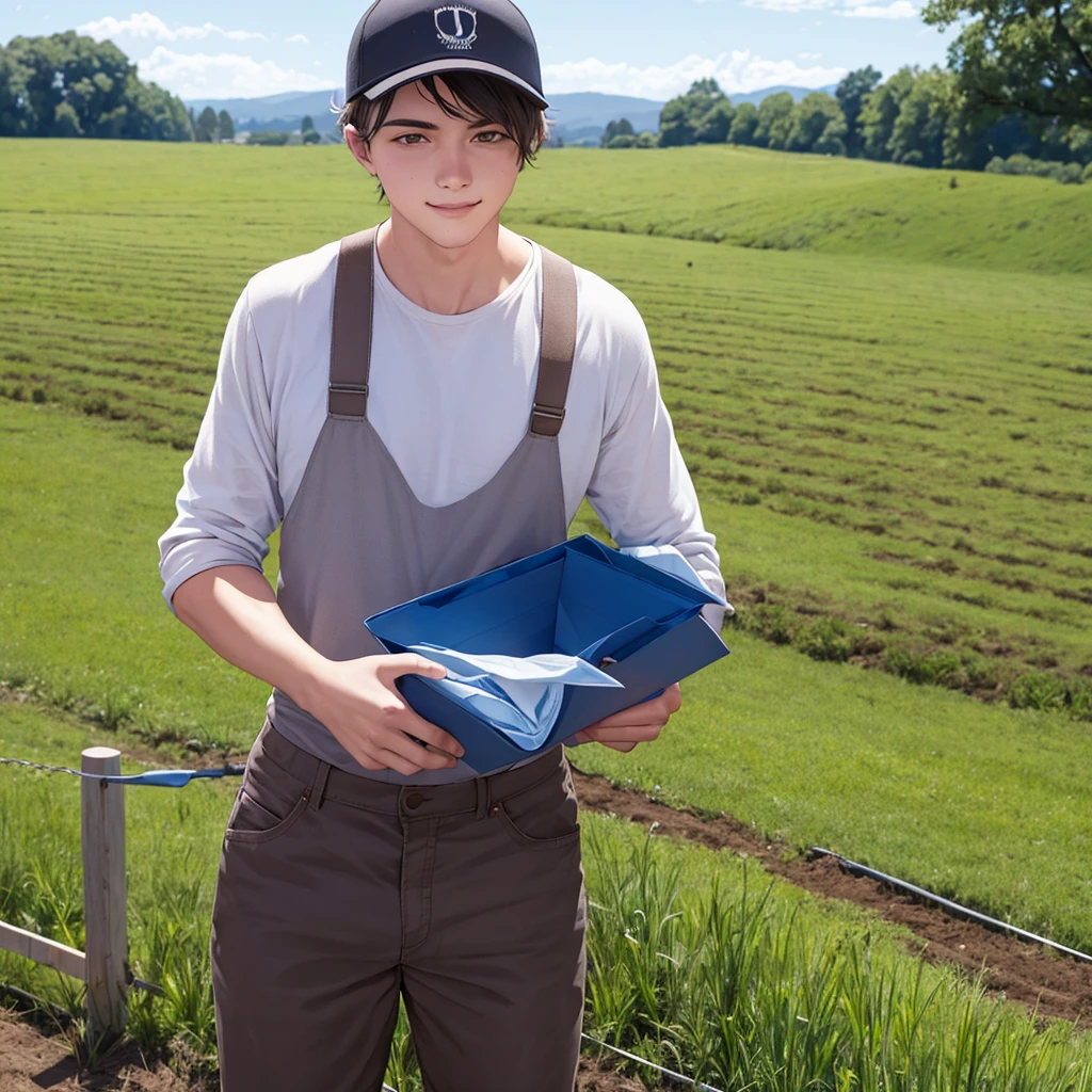 Young farmer, 22 years old, good natured.