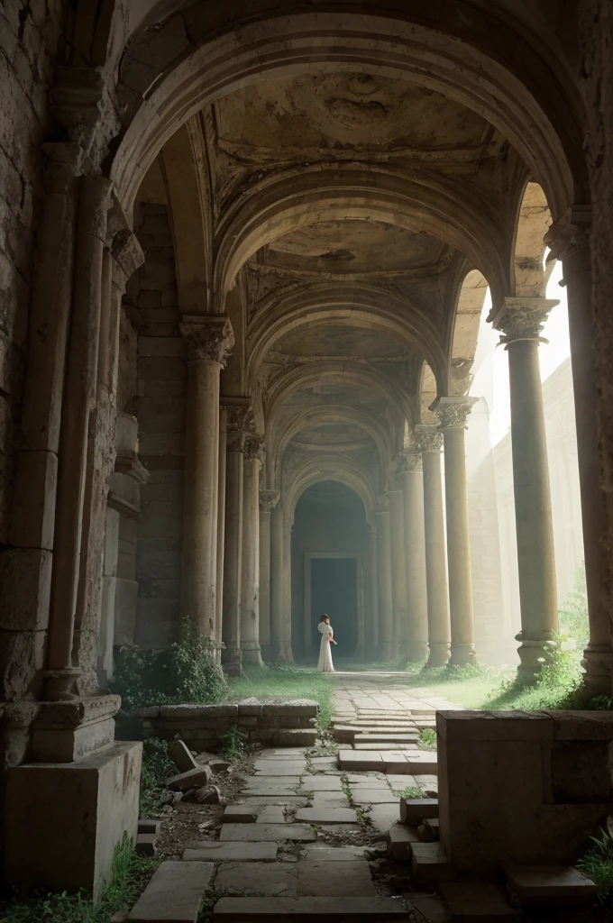 Create a realistic photograph of a person in a labyrinth, with the focus on them successfully finding the exit. The labyrinth should be detailed, featuring realistic textures such as tall hedges or stone walls. The person should be depicted in a triumphant or relieved pose as they approach or step out of the exit, which is clearly illuminated with natural light. The scene should highlight the contrast between the dark, intricate parts of the labyrinth and the bright, open area of the exit, symbolizing the resolution of a problem. Include realistic lighting and natural elements to enhance the authenticity of the photo. Ensure the image clearly conveys the theme of overcoming challenges and finding a solution.