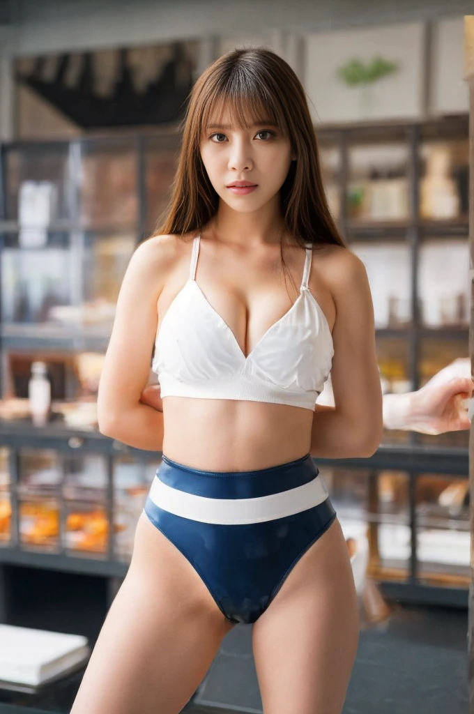 (2 girls:1.1), sitting in the seat, ((Late-night convenience store:1.5))in, , school bag, shirt,
(from below:1.2), A girl is looking over her shoulder,1 girl, beautiful japanese woman, thin cloth, (butt sticking out: 1.2), detailed face, short hair, (huge breasts, cleavage:1.2),(Swimsuit:1.3), (camel toe),cute,cute, Wet,from behind, buckshot,, A girl is looking over her shoulder, beautiful vintage colors, Instagram (photorealistic, High resolution: 1.4), look at the viewer, full body (8K, Raw photo, highest quality, masterpiece: 1.2), (realistic, photorealistic): 1.37), (sharp focus: 1.2), professional lighting, photon mapping, radio city, Physically based rendering, (white skin: 1.2), (small: 1.2), Viewer's line of sight, (middle hair: 1.5), portrait, purple eyes, (silver hair: 1.1), bangs, (simple background: 1.4), one person in, Upper body, realistic, (masterpiece: 1.4), (highest quality: 1.4) , (Glossy skin), fashionable girl, compensate,
