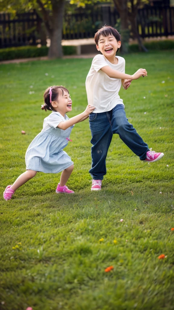 Memory of children laughing and playing"