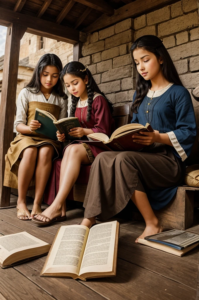 realistic olden days peoples education they reading in groung upto 1000 years old