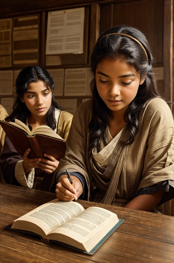 realistic olden days peoples education they reading in groung upto 1000 years old
