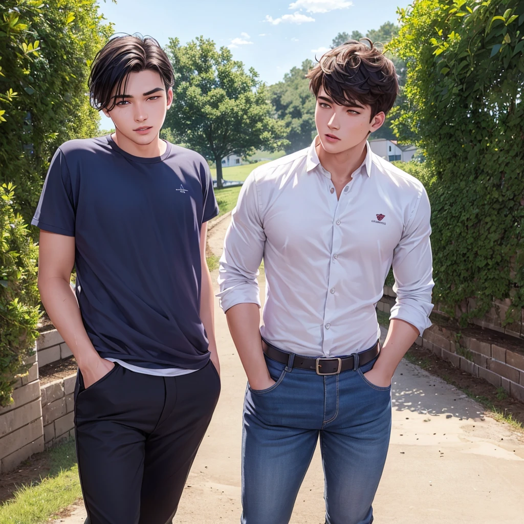 A rich 20 year old man is in love with a 22 year old man who works as a farmer.
