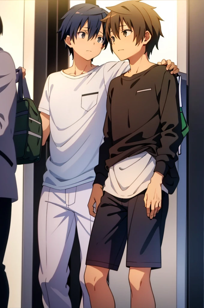 cool,,,Refreshing athletic guy,boy,2boys,charm,Slim figure,Japanese high school student style,,Casual clothes,,,Smooth,Skin texture,Functional beauty,youth,Vibrancy,The male protagonist,,,From friendship to love,,,To the boys I like,,,The two boys are in love with each other.,,shine,Action,A love story for boys only,,,Sexual desire,,sexual excitement,,penis,,,,,Yaoi,,,,,Handsome gay drama,,, here_yuuki&Kirito and the others,Even if I resist, I am caressed,,,Breeze,A speck of dust,Natural light,face,hand,eye,Beautiful buttocks,blush,Biological precision,Super detailed,Punctuality,Male Focus,4K,8K,masterpiece,,,Weathering With You,,Spiked Hair,play,NSFW,,,