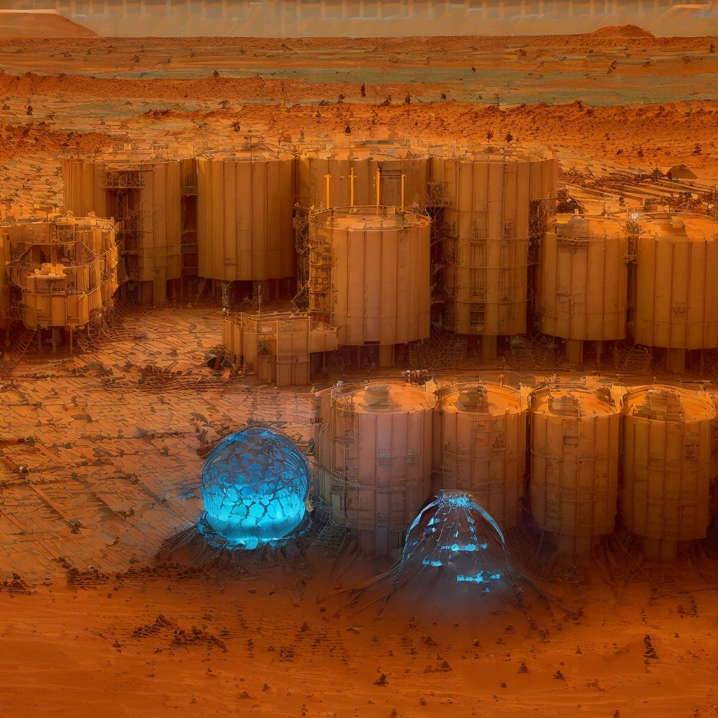 (Science fiction:2), (Mars:1.5), (real:1.5), ((Highest quality)), ((masterpiece)), (detailed),
(construction:1.5), (Town:1.8)