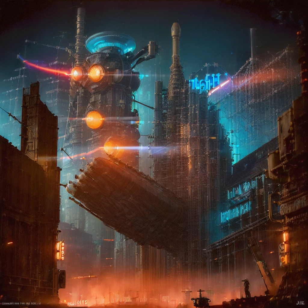 (Science fiction:2), (Blade Runner:1.5), (Mars:1.5), (real:1.5), ((Highest quality)), ((masterpiece)), (detailed),
(construction:1.5), (Town:1.8)