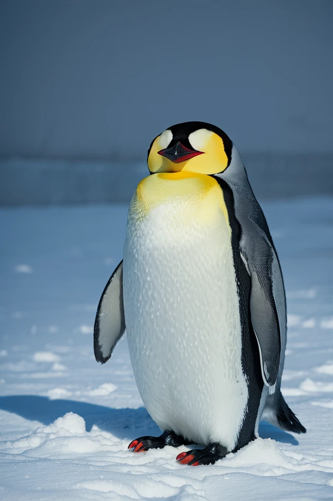 Emperor Penguin。Pixar Style