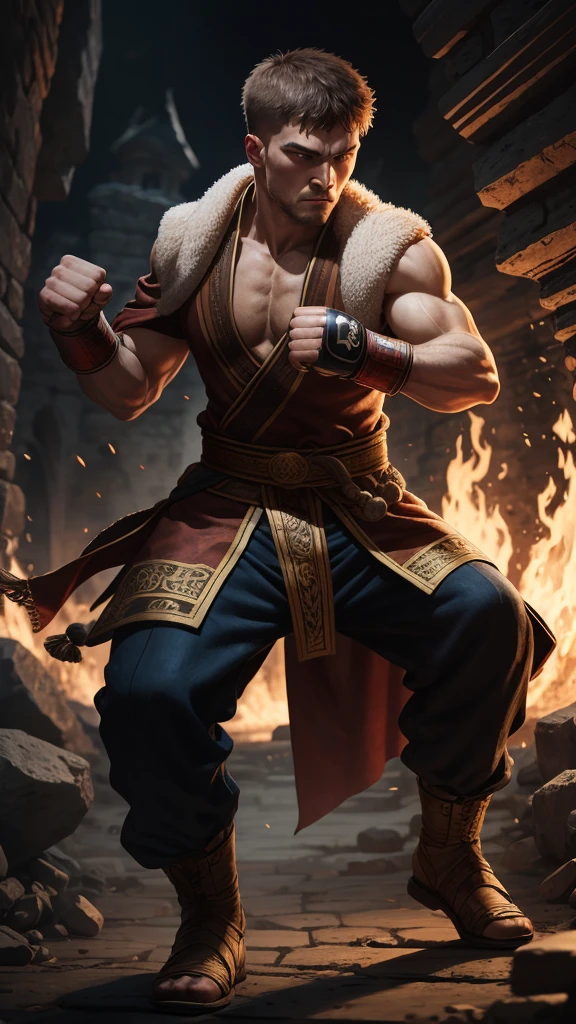 ancient Russian fist fighter