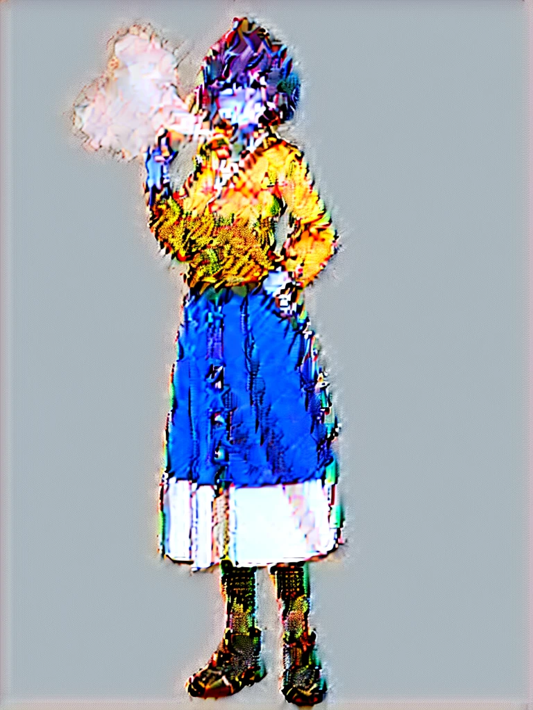 Sneeze. Standing. Full body.