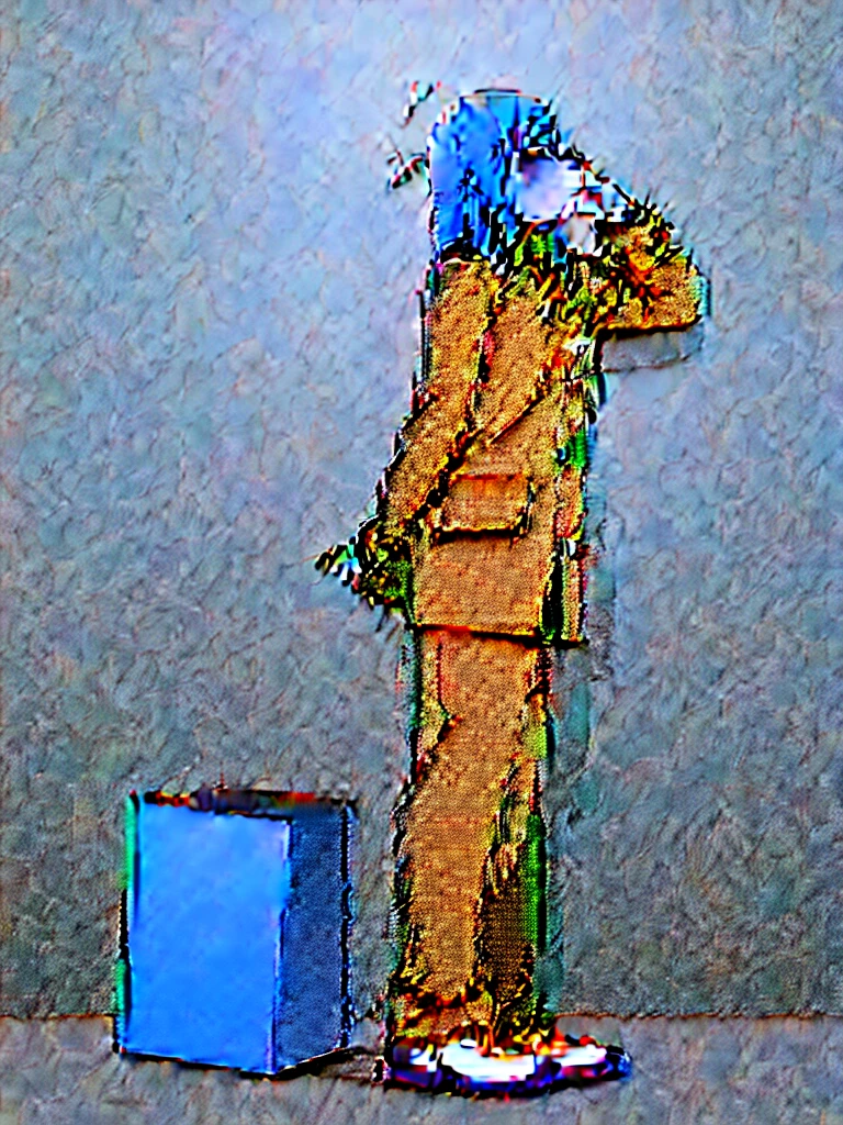 Sneeze. Standing. Full body.
