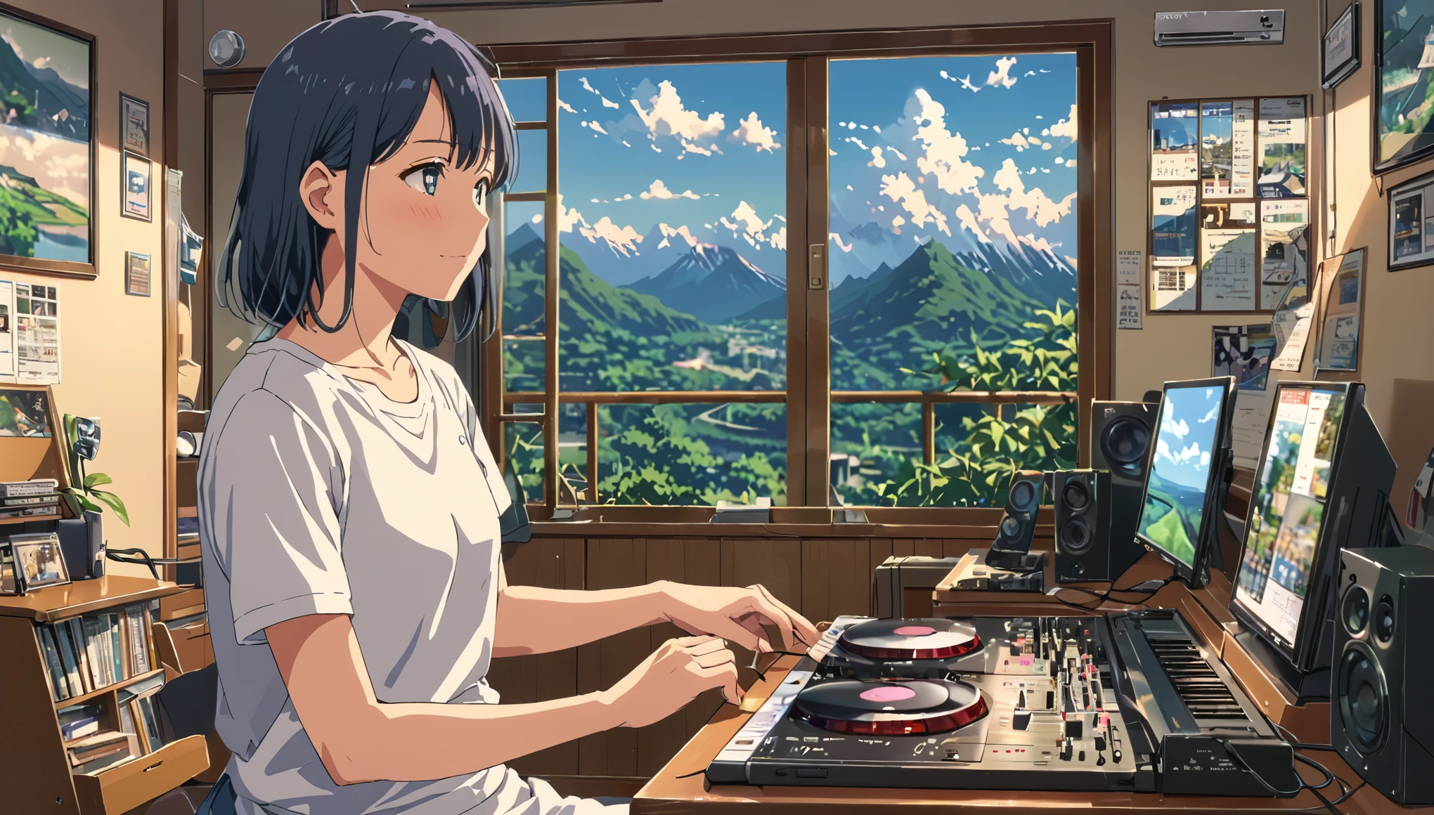 ((Anime: 1.4, Illustration)), (Masterpiece, Top Quality, Best Quality), (Ultra-Detailed, Absolutely Resolution), ((16k, HIGH RES)) (Mellow Minstrel Mixed), ( Anime: 1.4, Illustration)), (Masterpiece, Top Quality, Best Quality), (Ultra-Detailed, Absolutely Resolution). Ak {Lofi Art, Style of Laurie Greasley, Style of Makoto Shinkai, Anime Aesthetic}, BREAK {(Produces IMAGES WITH ITH INFORMATION THAN 40 Million Pixels with Cinematic-Like Detailed Textures S Hot on a Sony slur).}