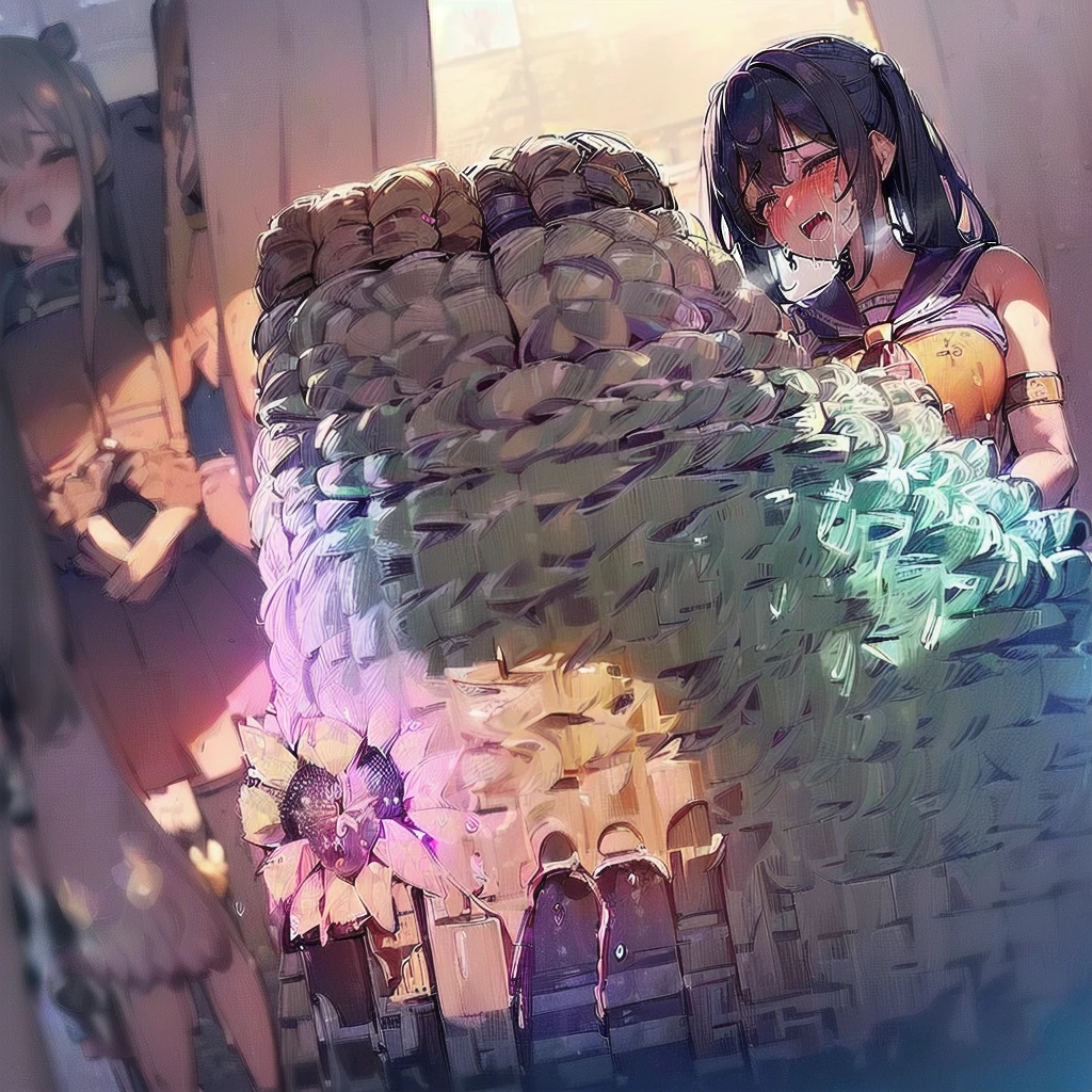((NSFW:1.3)),(Textured skin, Anatomically correct, Super Detail, high details, High quality, hight resolution, Best Quality, 1080p,4K),(One-person viewpoint, looking at viewer, subjective:1.5),
((KONOSUBA!:1.5))
(women's Evening girls' high school:1.3),
((6 Women, Group photo of the girls:2))
((Women of high school students,(17 year old):1.5)),(Girls with busts of all sizes:1.5),(Girls with various hairstyles:1.5),
(inviting you to have sex),
((Girls line up standing:1.6)),
(pov shot:1.5),(front view:1.3)
(summer school sailor uniform:1.5),
nsfw,(skirt lift, panties aside:1.3), showing off pussy, showing off breasts,
(Wet body, sweating:1.5)
nsfw,(enraptured face:1.4),(naughty expression:1.2),(orgasm smile:1.5),seductive smile, excited smile,(heavy breathing, steam:1.3)
(blush, face blush, blushing:1.3),
,(vulgarity:1.5),(fucked silly:1.1),(steam:1.1),(drooling:1.1),(sweat:1.1),(orgasm:2.0),
(vivid pussy, high quality vagina:1.1), (dripping love juice:1.3),