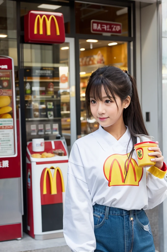 McDonald&#39;s robot staff in 100 years&#39; time。High Technology。Sci-fi feel。