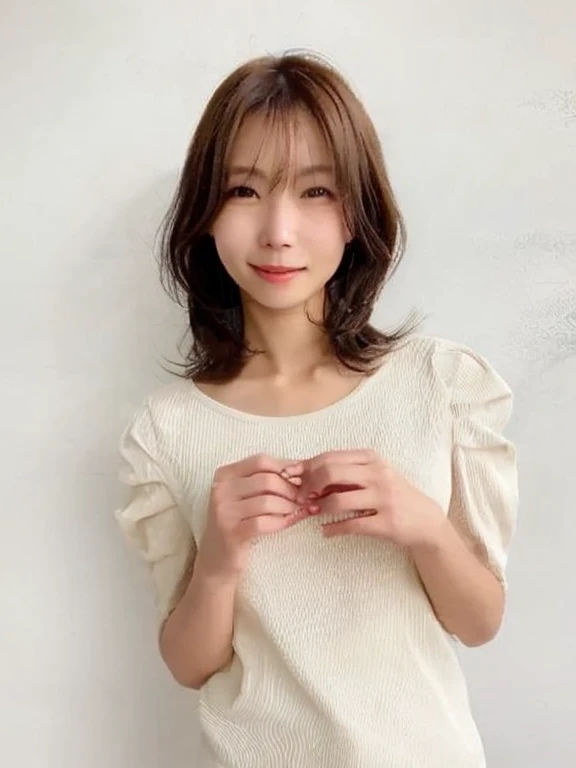 Highest quality　Realistic skin texture　Realistic photos　Japanese women　smile