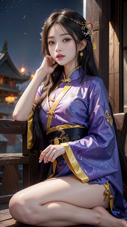(8K, RAW Photos:1.2),Highest quality, Ultra-high resolution,Elevation,(Finely scattered splashes of color), (figure),(((1 Girl))),(Long Hair),(rain:0.9),(hair ornaments:1.4),Next to the girl is an ancient palace,Chinese clothing,(I focus),  ink painting,(Color splashes),colorful splashing,(((colorful))),(sketch:0.8), masterpiece,Highest quality, Beautifully drawn,very detailed,(Noise Reduction:0.6),[Splash Ink],((Ink Refraction)), (美しくdetailedな空),moon,very,detailed,(masterpiece, Highest quality, verydetailedな CG ユニティ 8K 壁紙,masterpiece, Highest quality, 超detailed),(Shining Licorice),