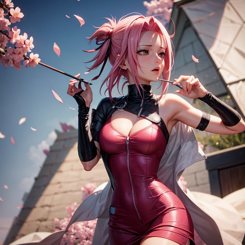 Sakura haruno from naruto Getting Deepthroated