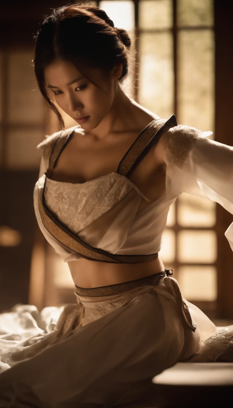 Japanese women Full body sexy chest emphasis underwear Swordsman
