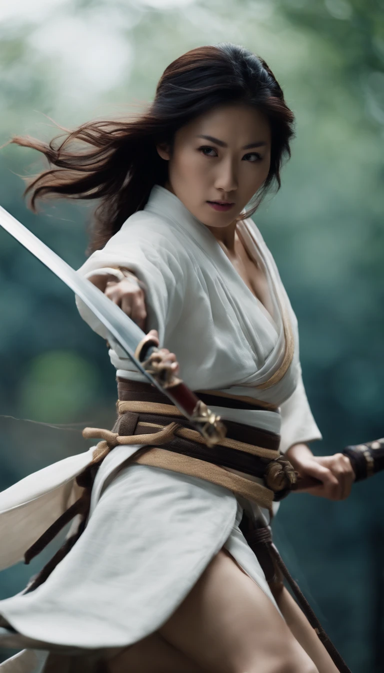 Japanese women Full body sexy chest emphasis underwear Swordsman