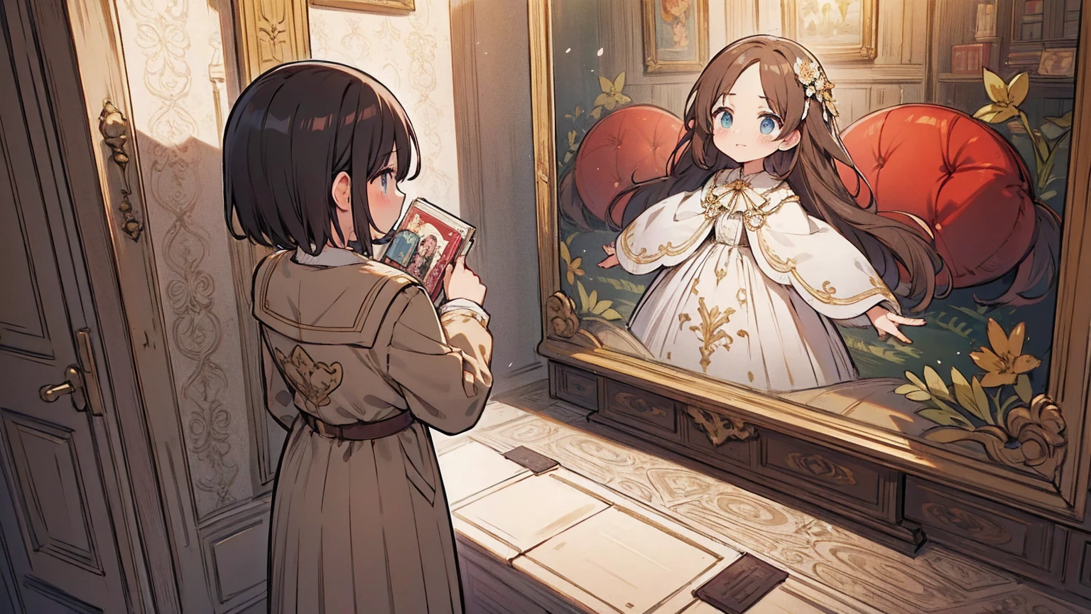 wallpaper,vivid,Rich details,Anime perspective,Heartwarming,((best quality)), ((masterpiece)), (detailed),